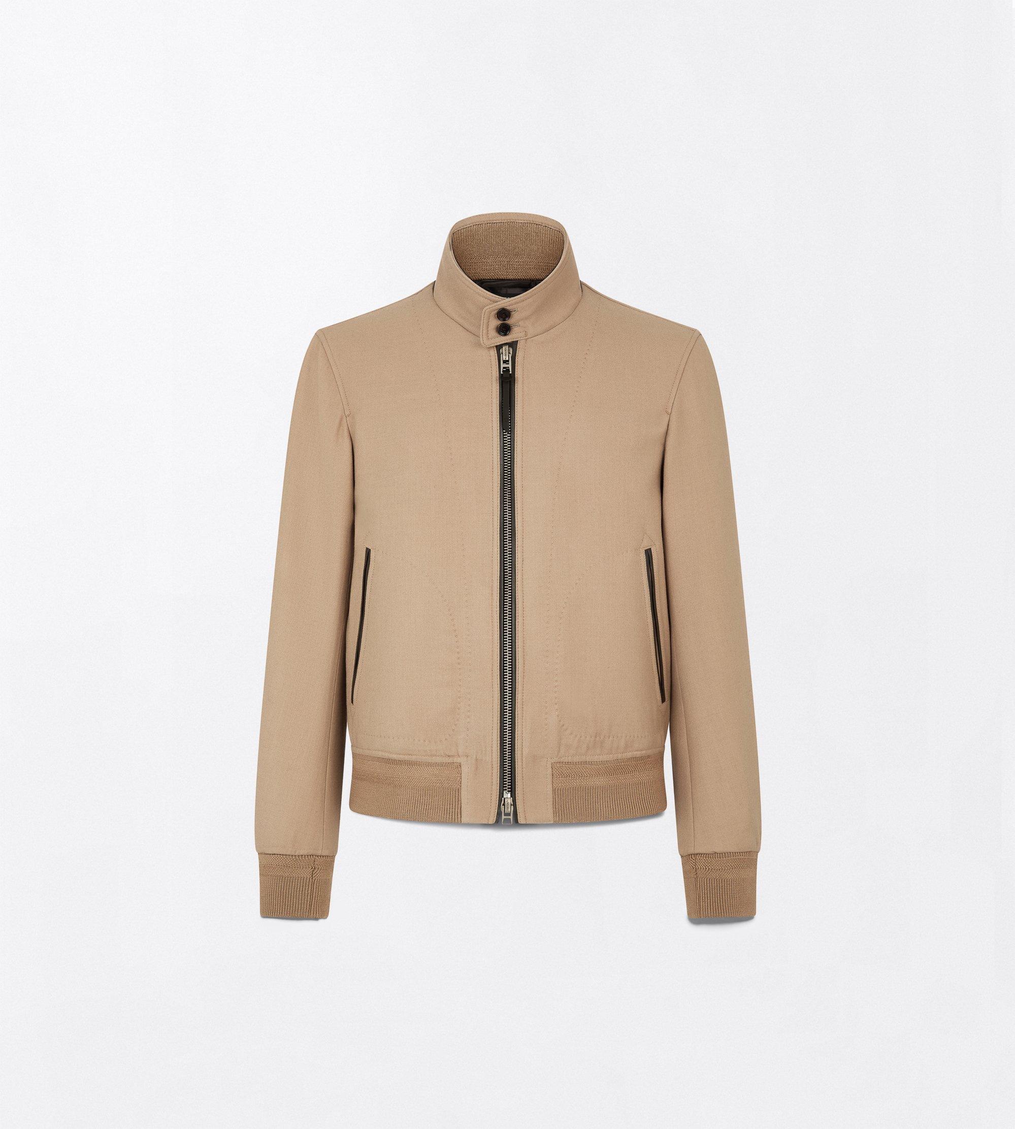 DOUBLE SPLITTABLE LIGHT WOOL HARRINGTON JACKET