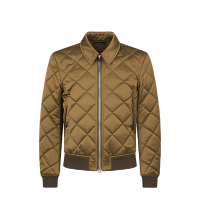 SATIN QUILTED COLLAR BLOUSON image number 0