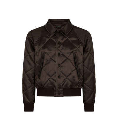 QUILTED SATIN RAGLAN BLOUSON image number 0