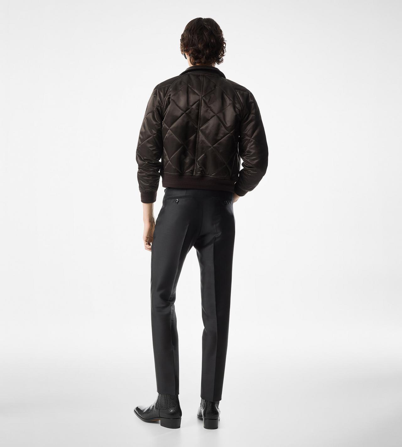 QUILTED SATIN RAGLAN BLOUSON image number 2