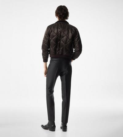 QUILTED SATIN RAGLAN BLOUSON image number 2