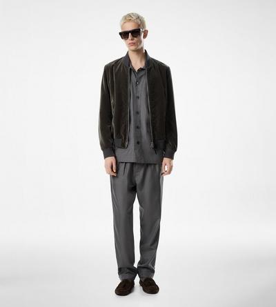 LIGHT VELVET BOMBER image number 1