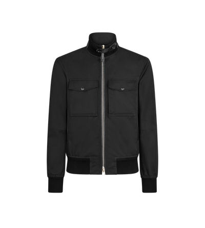 COTTON SILK TWILL BOMBER image number 0