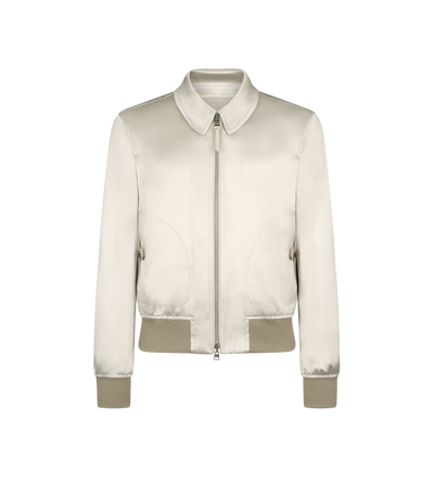 SILK SATIN REVERSIBLE BLOUSON image number 0