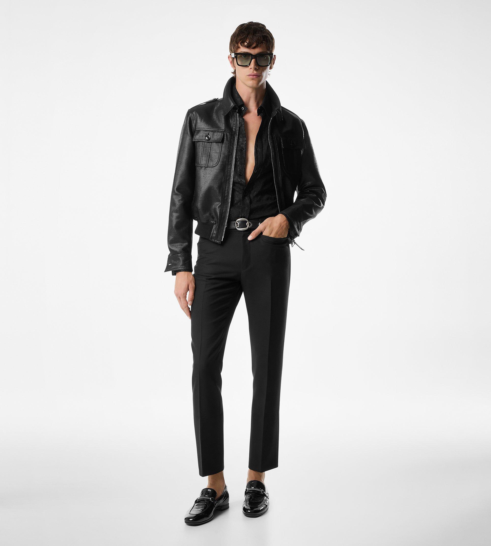 LUREX BASKET WEAVE BATTLE JACKET