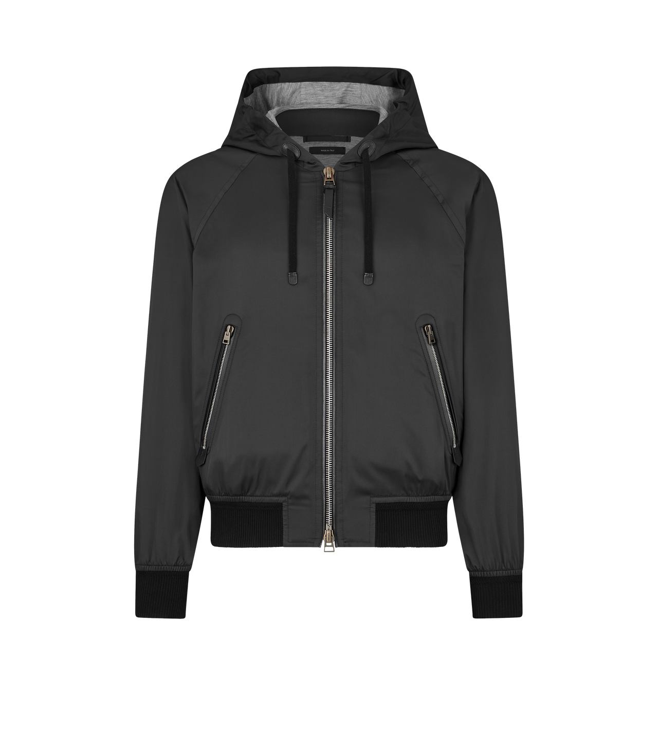 JERSEY LINED ZIP HOODIE | TOM FORD Fashion