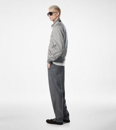 TAFFETA KNIT COLLAR BOMBER image number 2