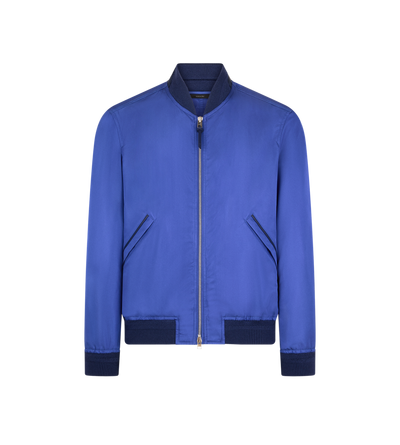 TECHNICAL SILK POPLIN LIGHTWEIGHT BOMBER image number 0