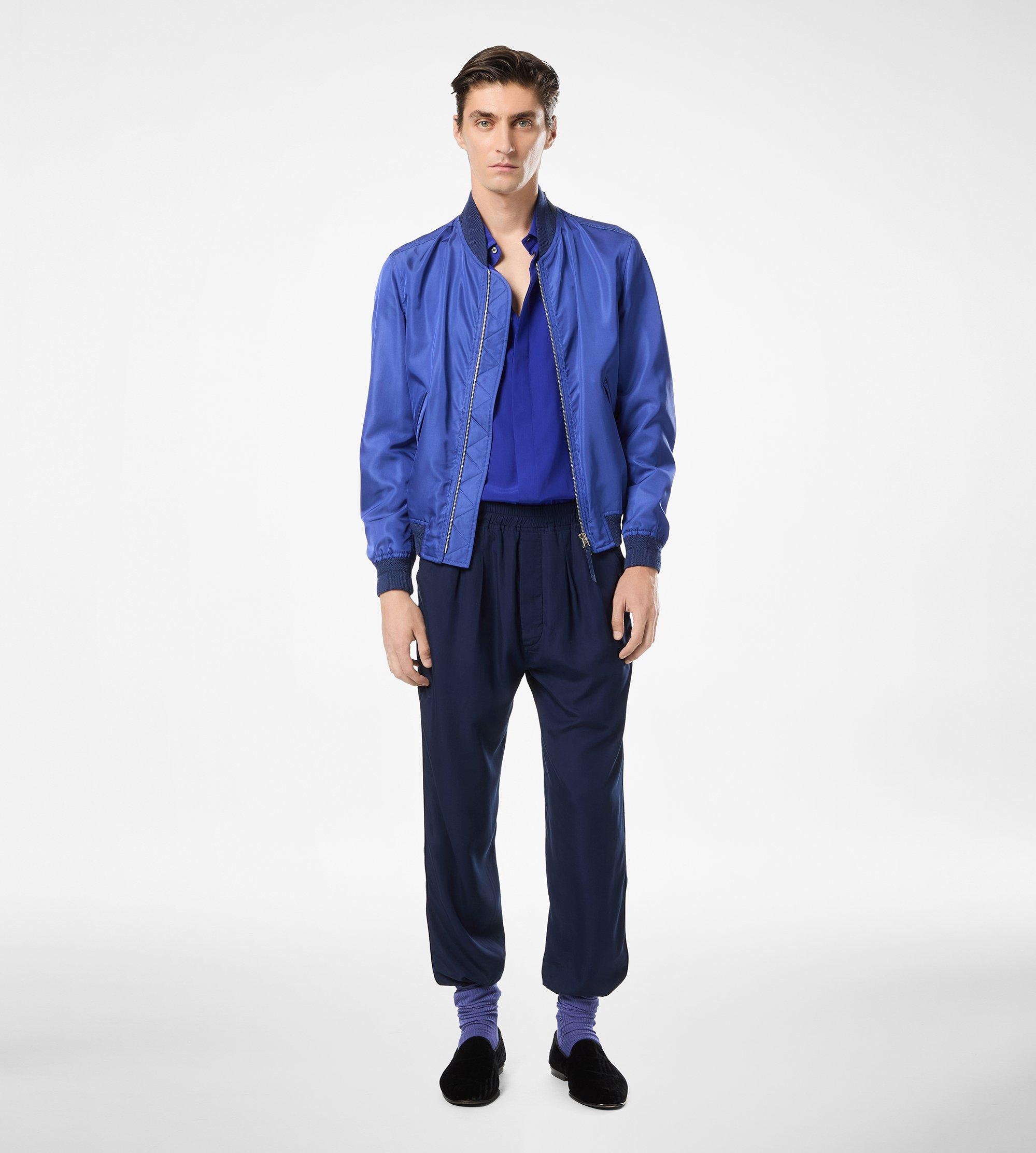 TECHNICAL SILK POPLIN LIGHTWEIGHT BOMBER