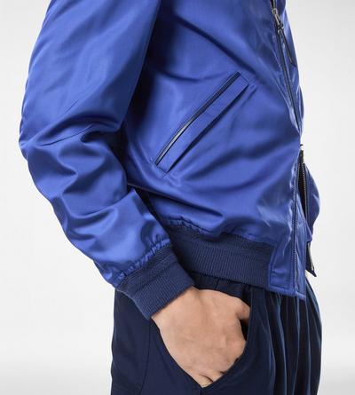 TECHNICAL SILK POPLIN LIGHTWEIGHT BOMBER image number 1