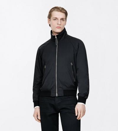 TOM FORD POLYESTER BLEND BLACK CASHMERE-LINED BLOUSON&nbsp;