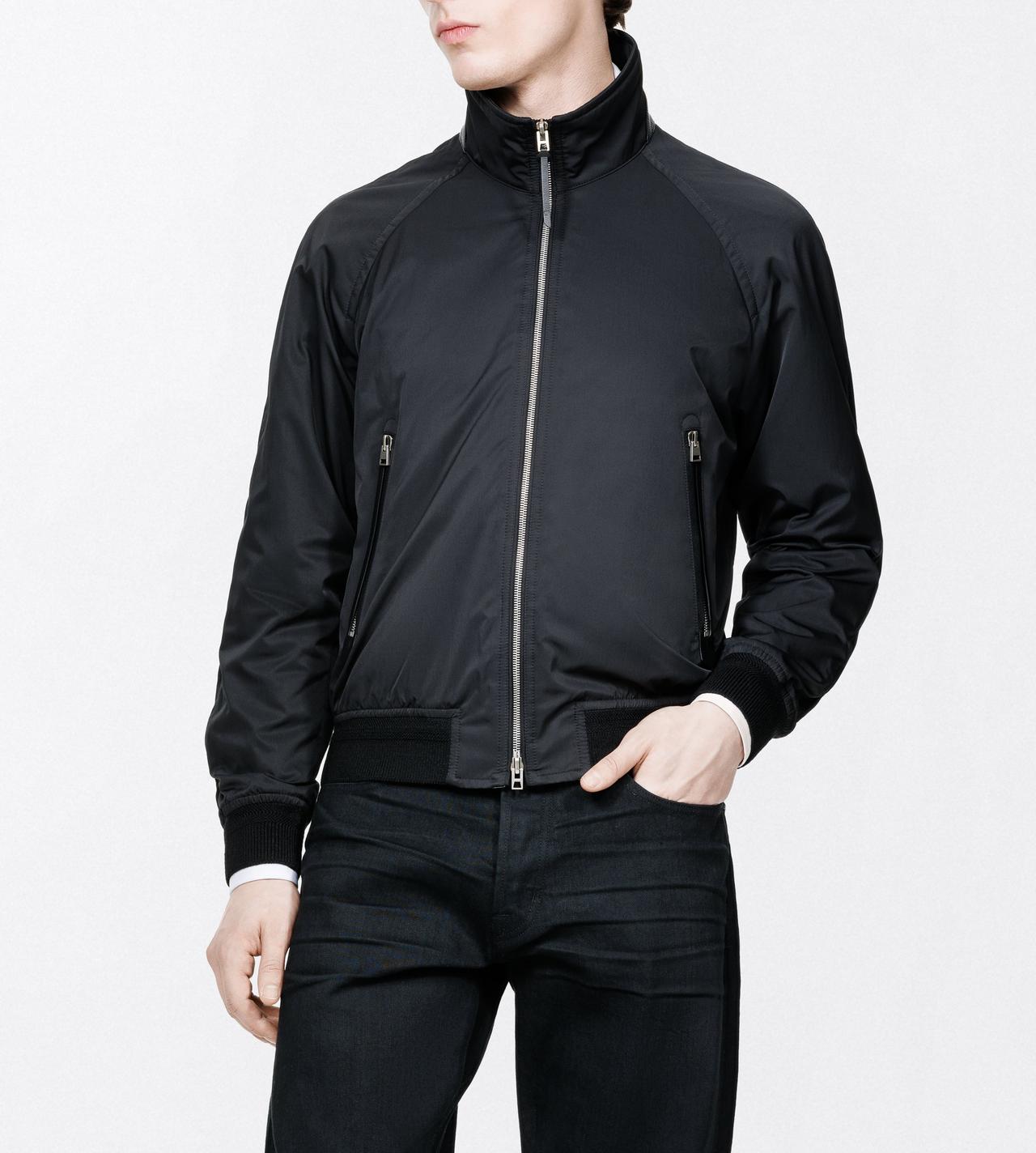 TOM FORD POLYESTER BLEND BLACK CASHMERE-LINED BLOUSON&nbsp;