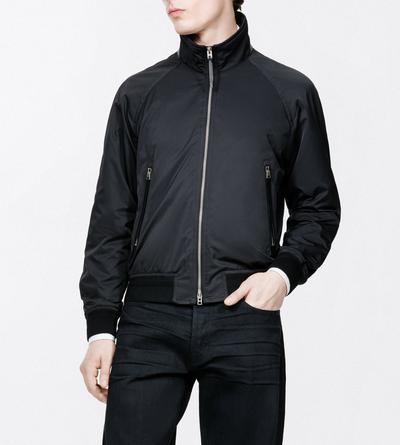 TOM FORD POLYESTER BLEND BLACK CASHMERE-LINED BLOUSON&nbsp;