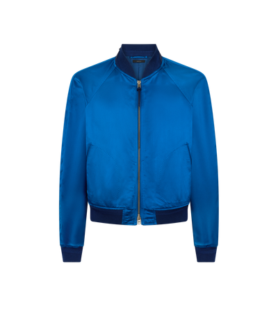 STRUCTURED SATIN BOMBER