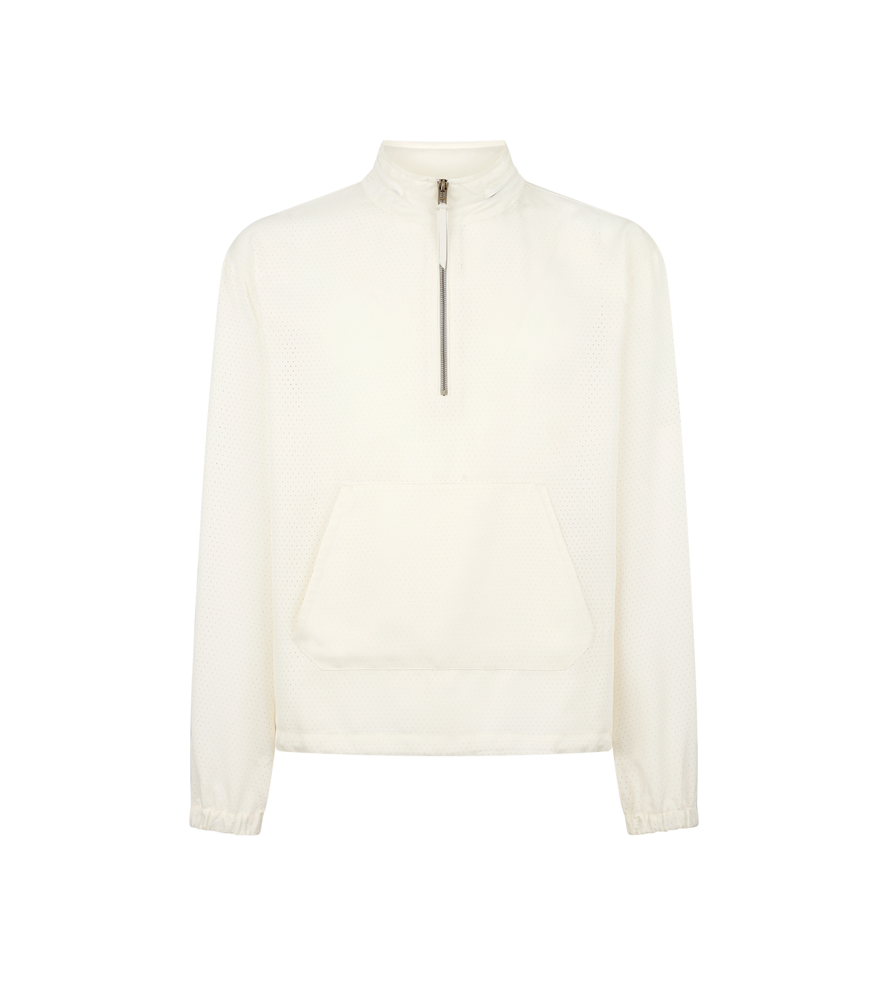 PERFORATED DOT SILK TWILL HALF ZIP image number 0