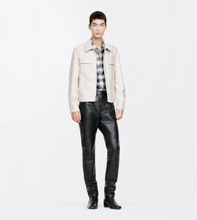 TOM FORD COTTON ECRU COTTON SATIN BLOUSON