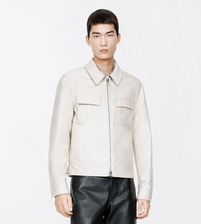 TOM FORD COTTON ECRU COTTON SATIN BLOUSON