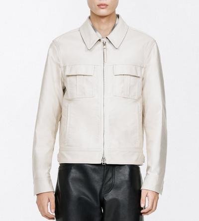 TOM FORD COTTON ECRU COTTON SATIN BLOUSON