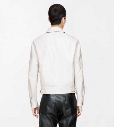 TOM FORD COTTON ECRU COTTON SATIN BLOUSON