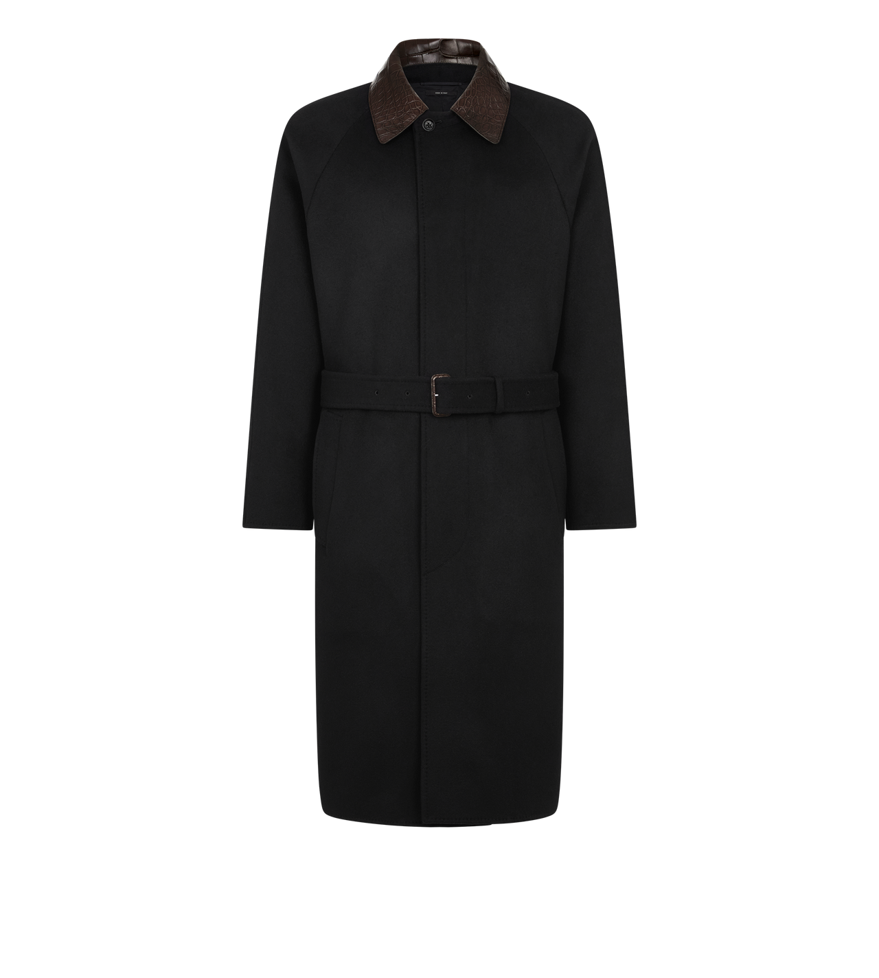 ALLIGATOR COLLAR CASHMERE BLEND COAT image number 0