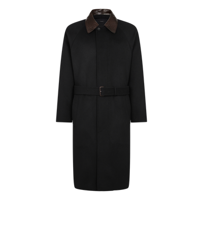 ALLIGATOR COLLAR CASHMERE BLEND COAT image number 0