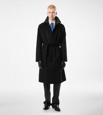 ALLIGATOR COLLAR CASHMERE BLEND COAT image number 1