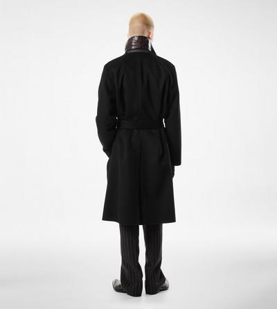 ALLIGATOR COLLAR CASHMERE BLEND COAT image number 2