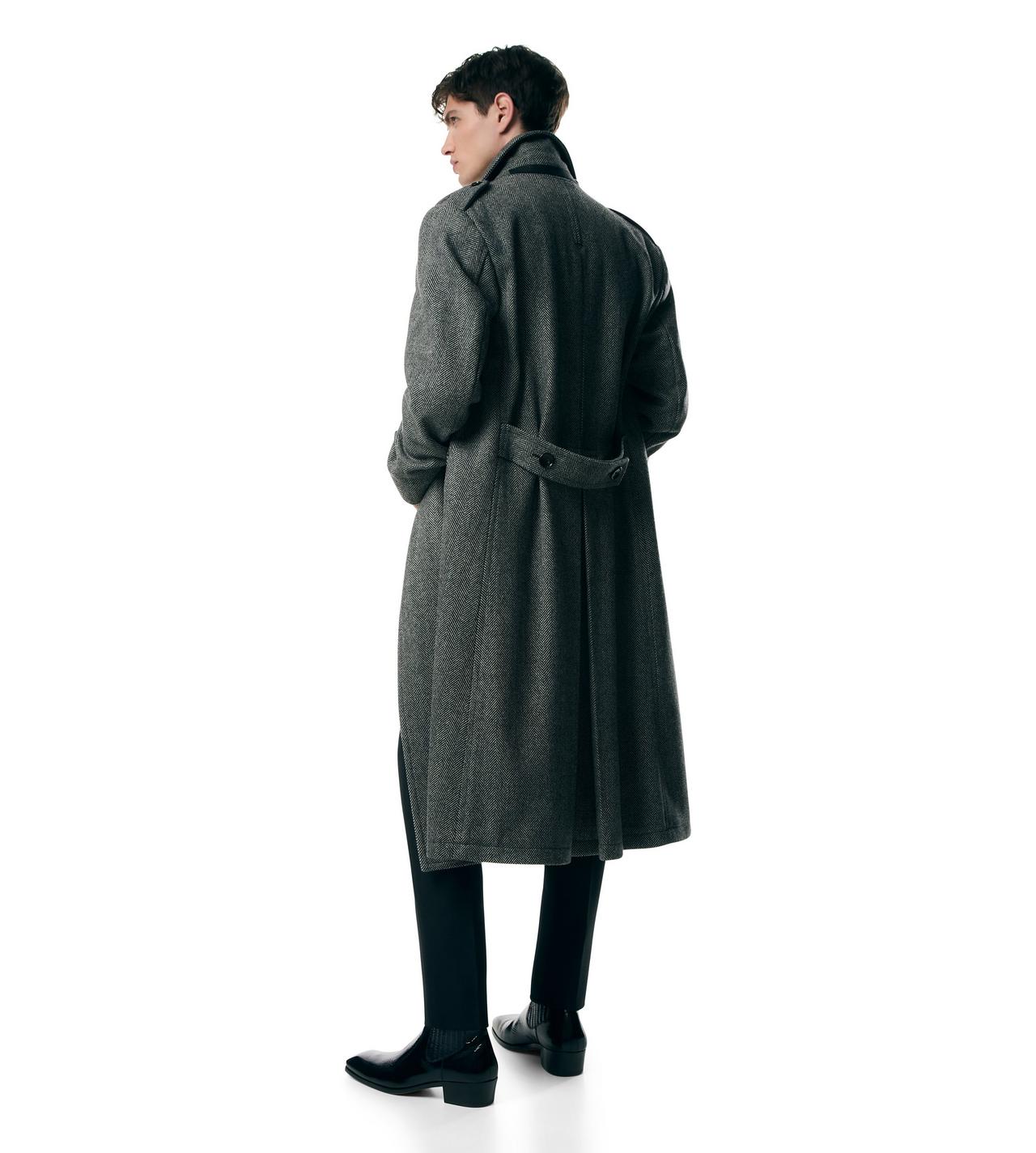 WIDE HERRINGBONE OFFICER COAT image number 2