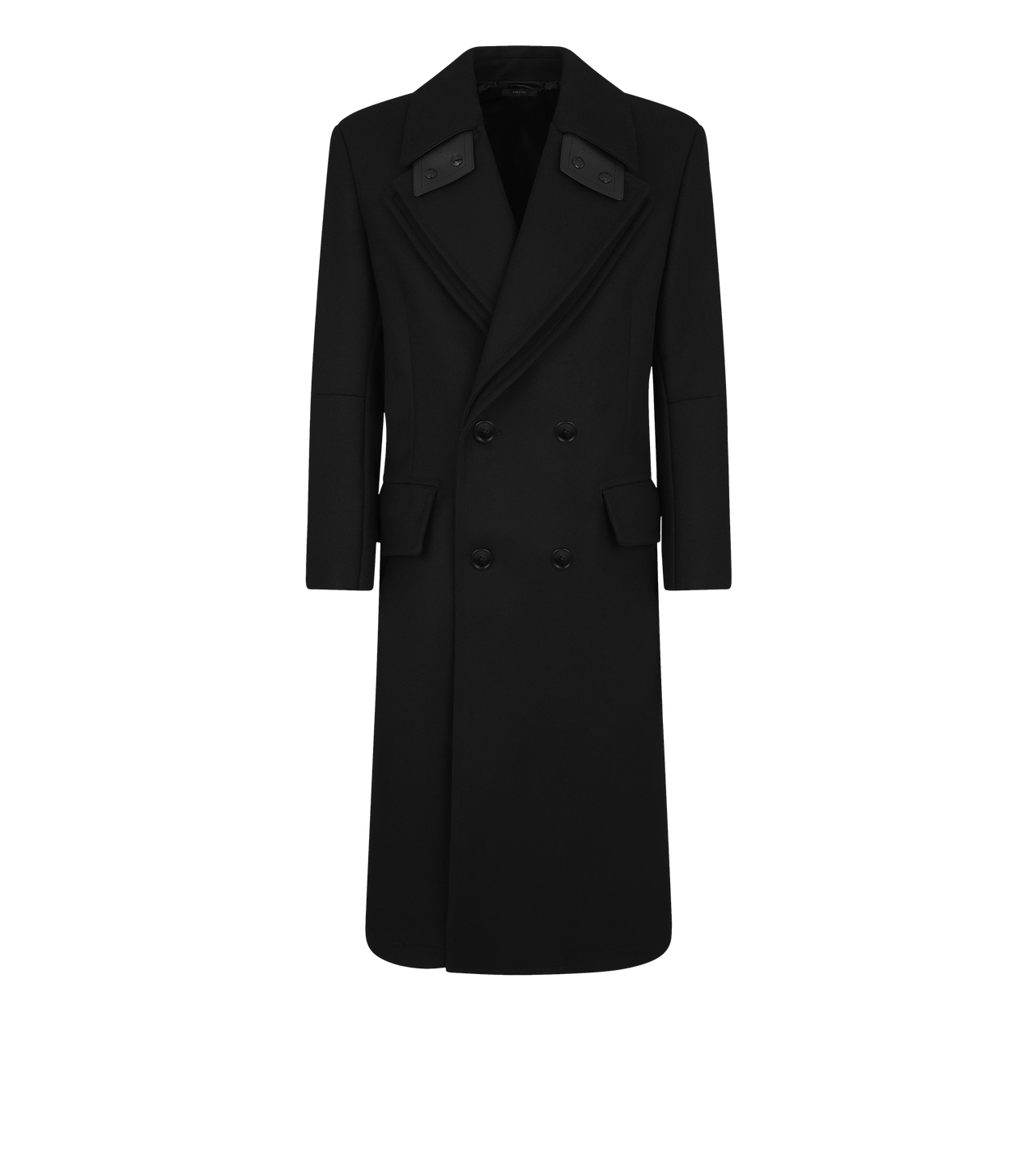 TWILL FELT BIKER COAT image number 0