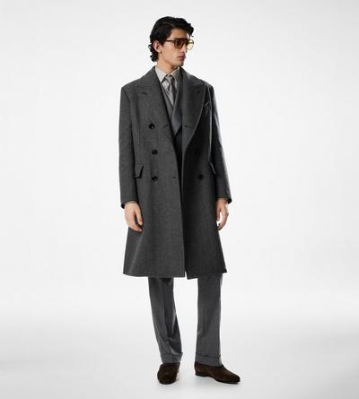 DOUBLE SPLITTABLE HERRINGBONE COAT image number 1