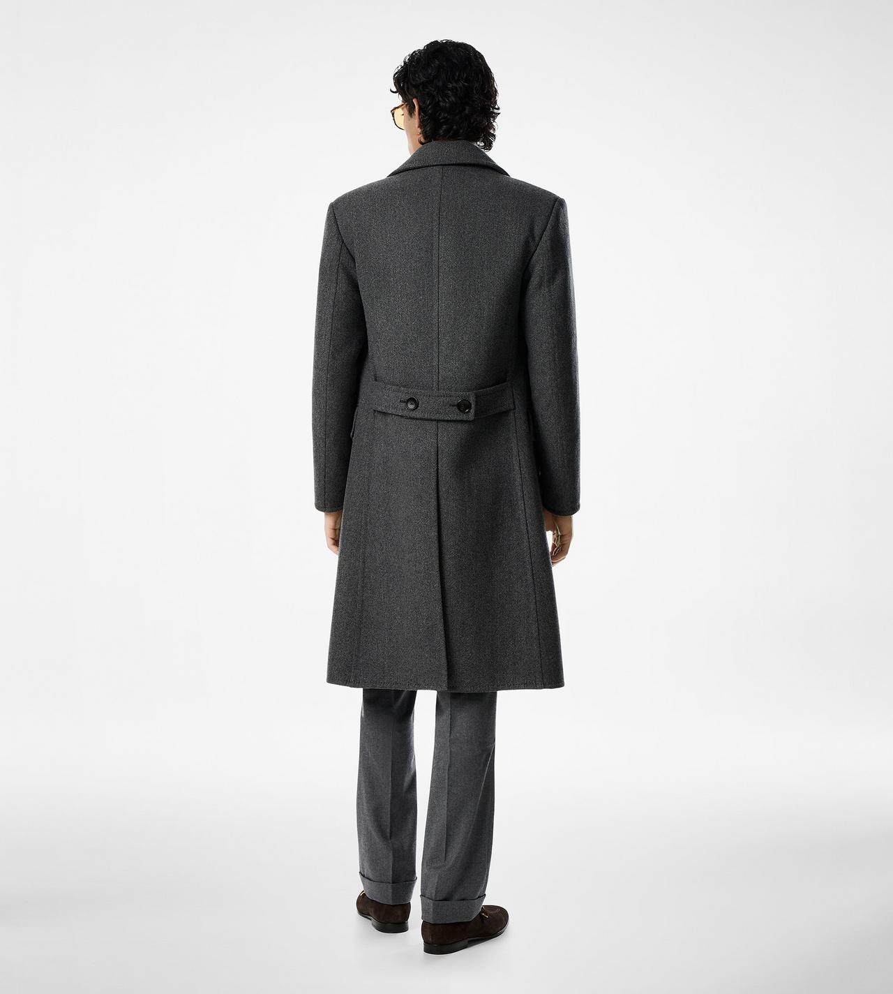 DOUBLE SPLITTABLE HERRINGBONE COAT image number 2