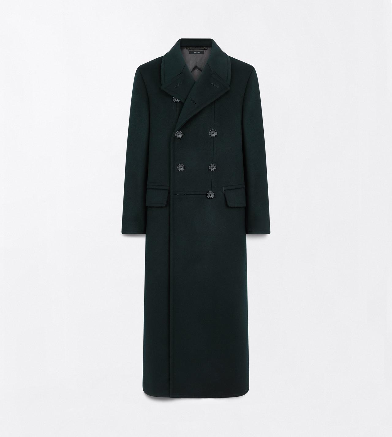 TOM FORD WOOL CASHMERE BLEND DARK FOREST CASHMERE OFFICER COAT&nbsp;