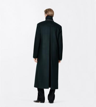 TOM FORD WOOL CASHMERE BLEND DARK FOREST CASHMERE OFFICER COAT&nbsp;