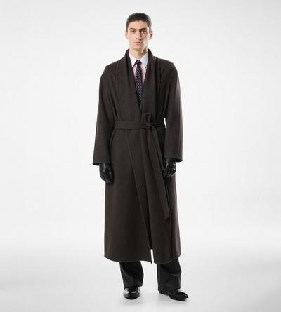 DOUBLE SPLITTABLE CASHMERE SHAWL COAT image number 2