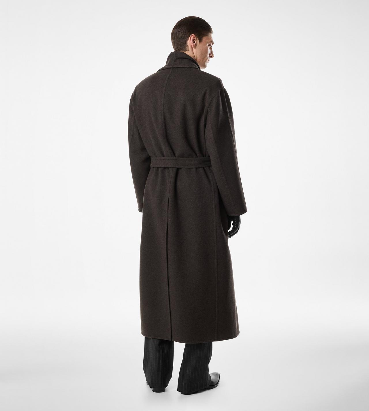 DOUBLE SPLITTABLE CASHMERE SHAWL COAT image number 3