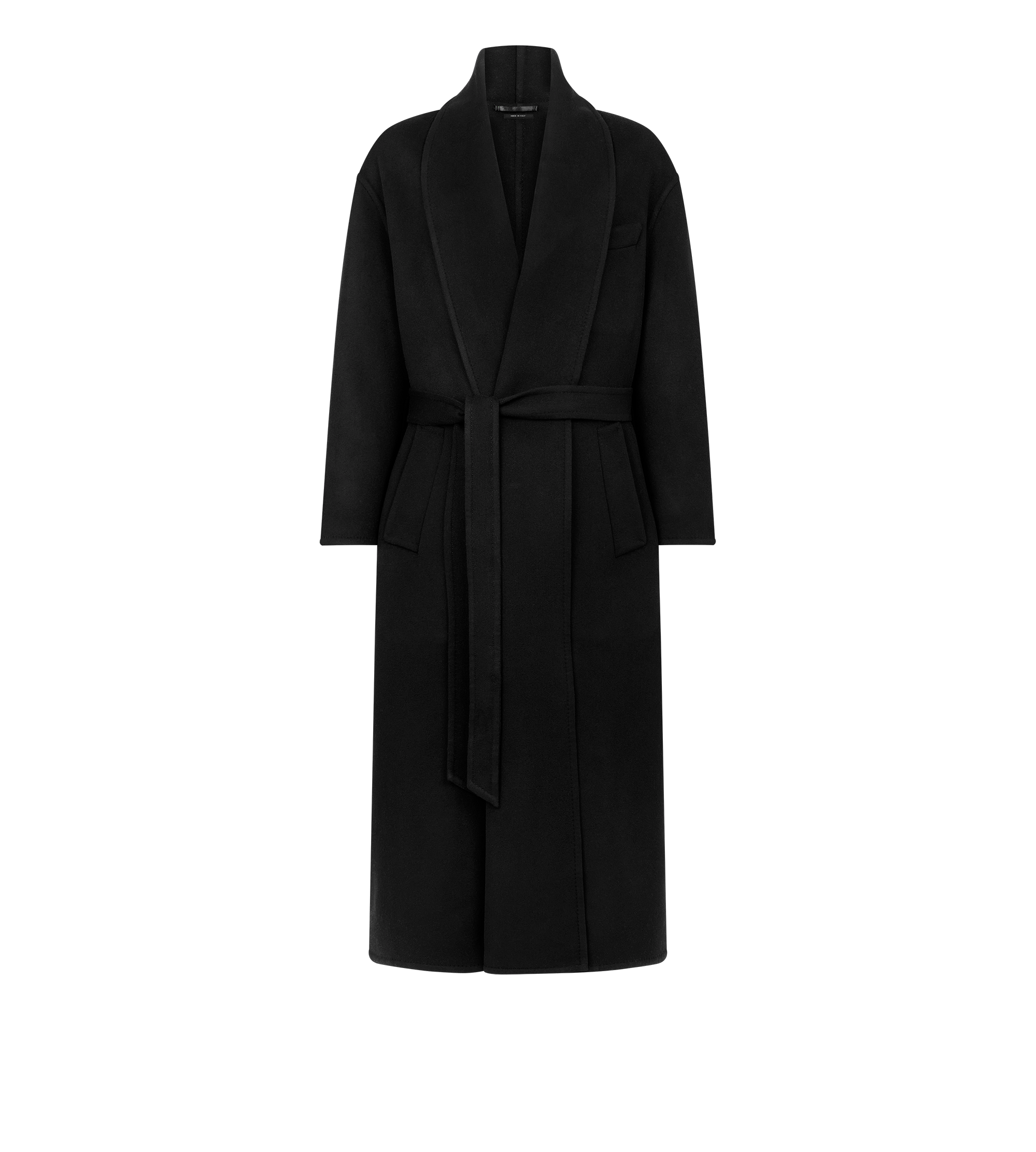 DOUBLE SPLITTABLE WOOL CASHMERE SHAWL COAT