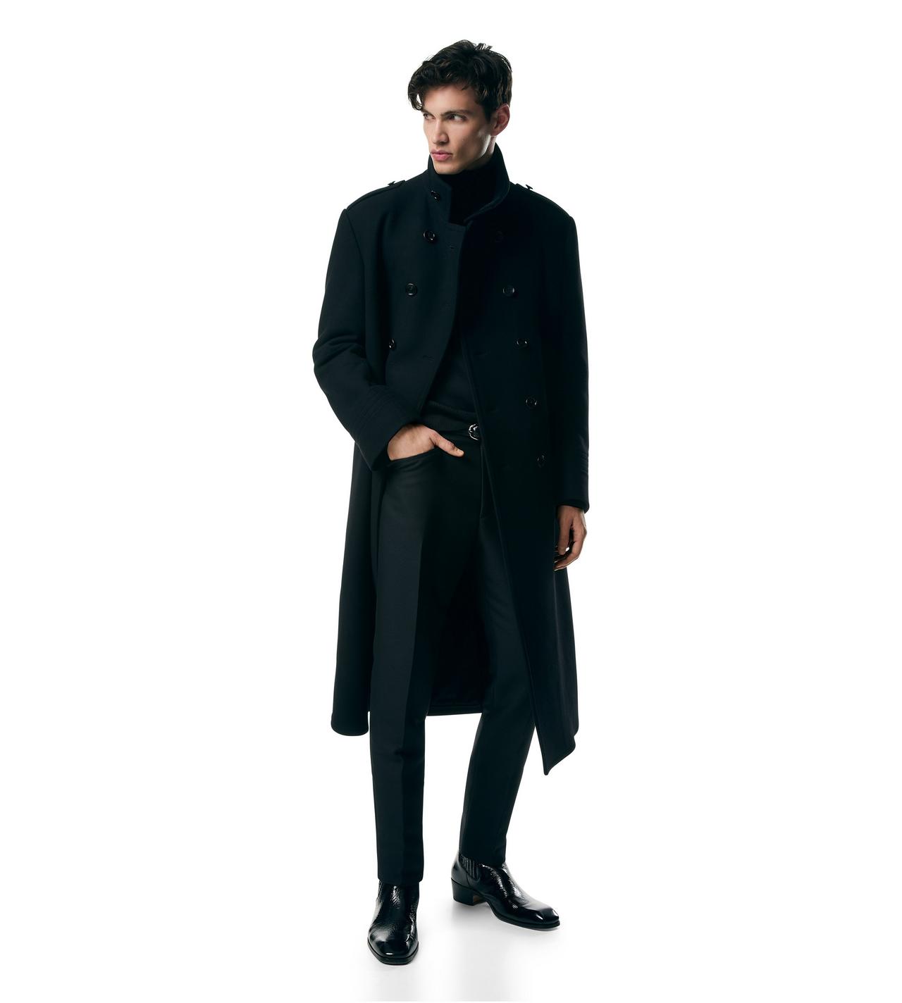 Melton wool outlet overcoat