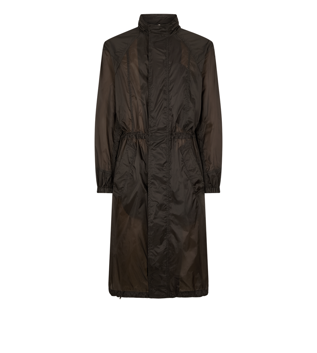 TOM FORD POLYAMIDE MAHOGANY EXTRA LIGHT NYLON RAINCOAT