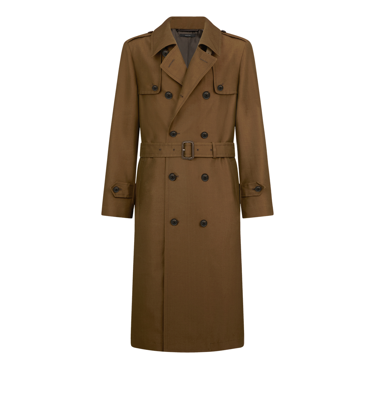 WOOL SILK FAILLE TRENCH COAT image number 0