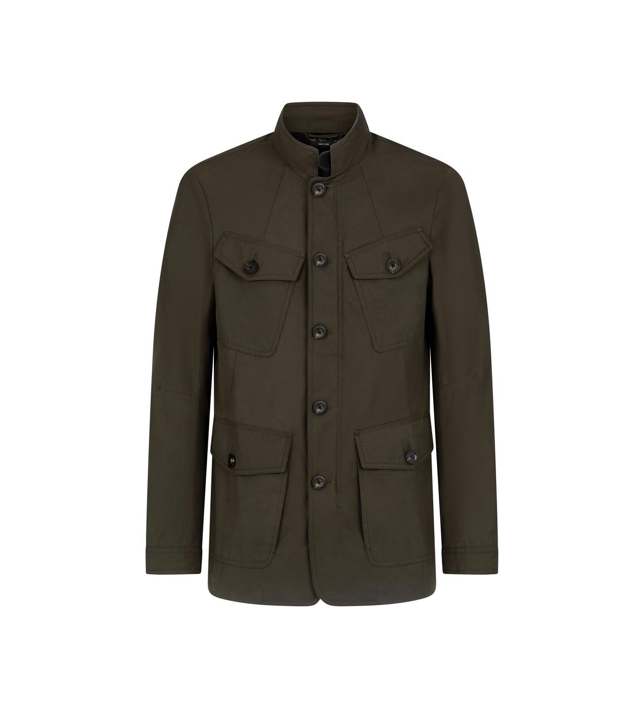 TECHNICAL CANVAS TAILORED MILITARY JACKET image number 0