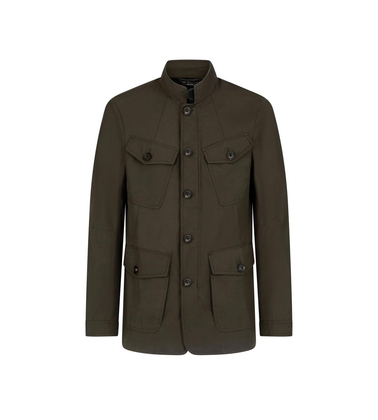 TECHNICAL CANVAS TAILORED MILITARY JACKET