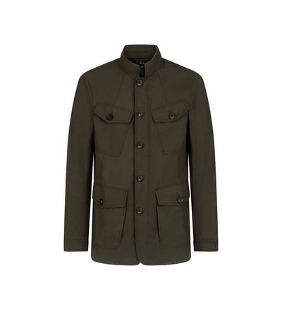 TECHNICAL CANVAS TAILORED MILITARY JACKET