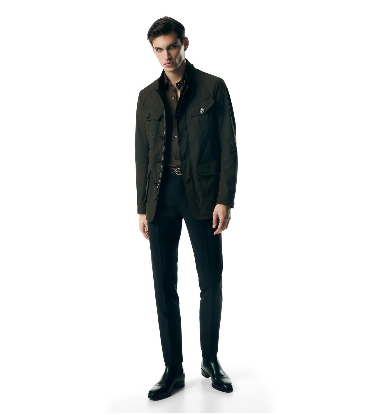 TECHNICAL CANVAS TAILORED MILITARY JACKET