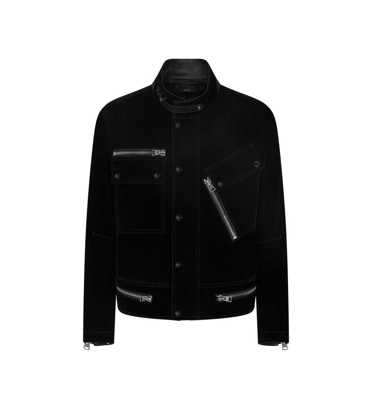 COMPACT LIGHT VELVET MOTORCYCLE JACKET