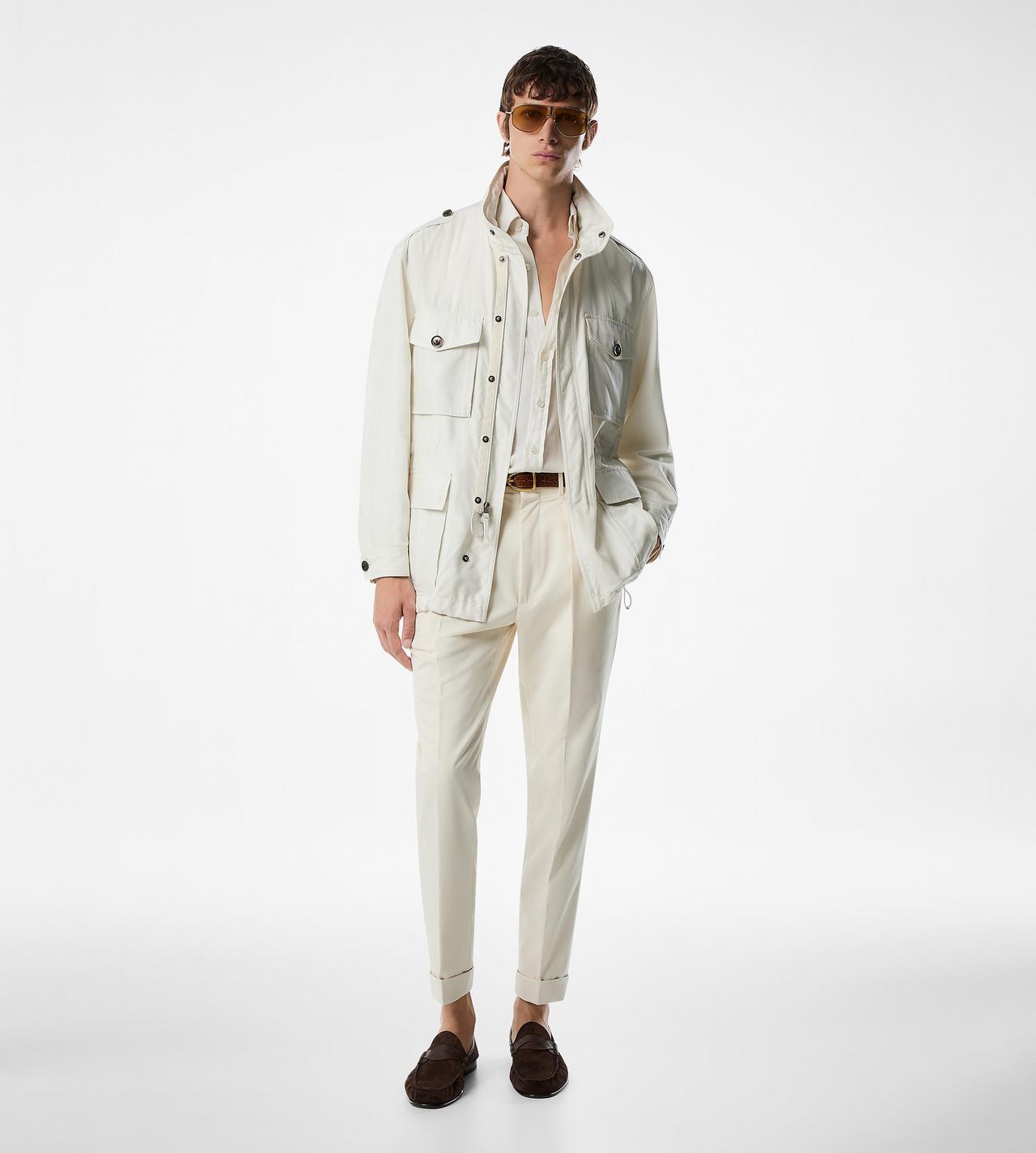 WASHED SILK POPLIN FIELD JACKET image number 2