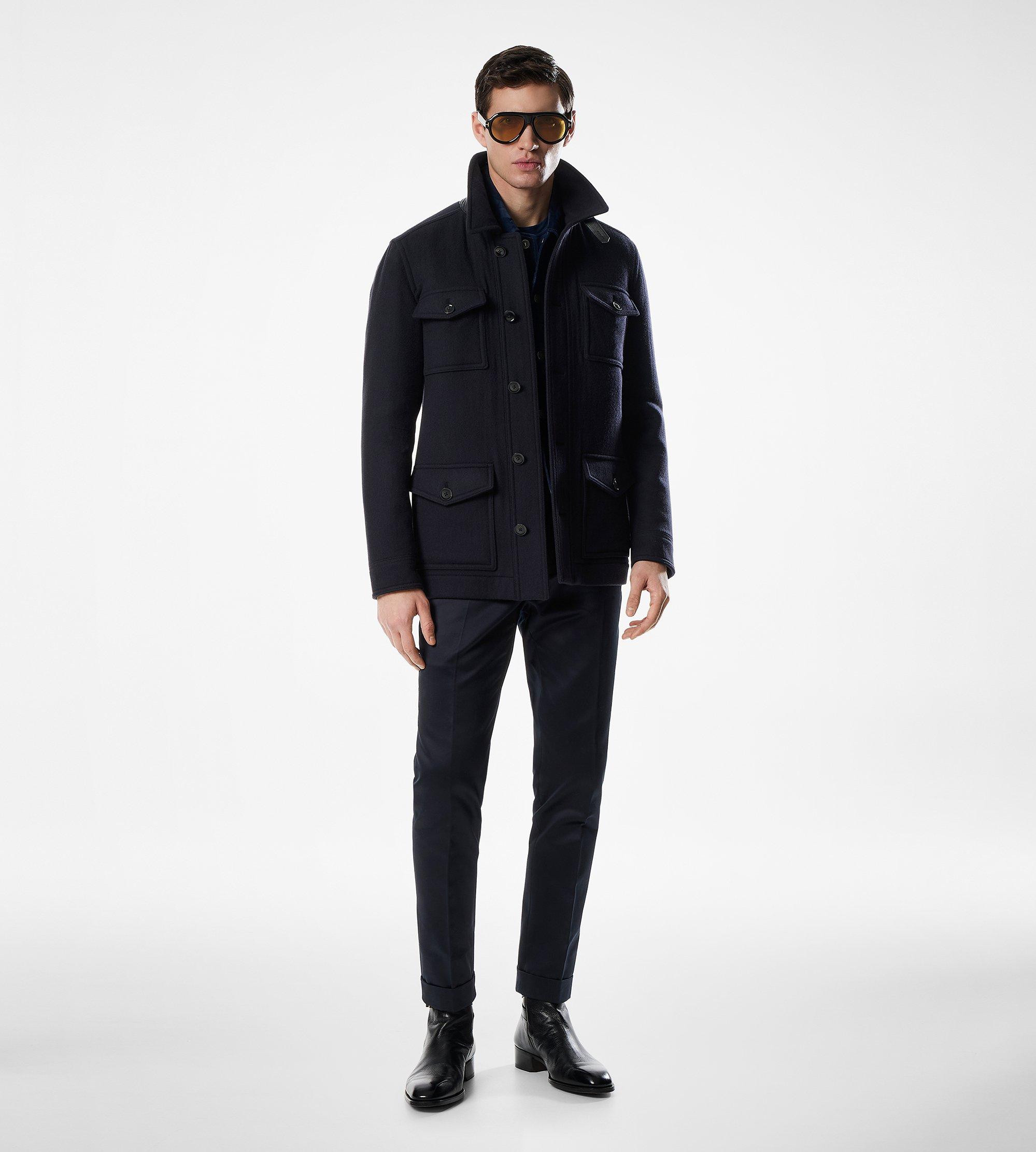 DOUBLE SPLITTABLE TWILL FOUR POCKET JACKET