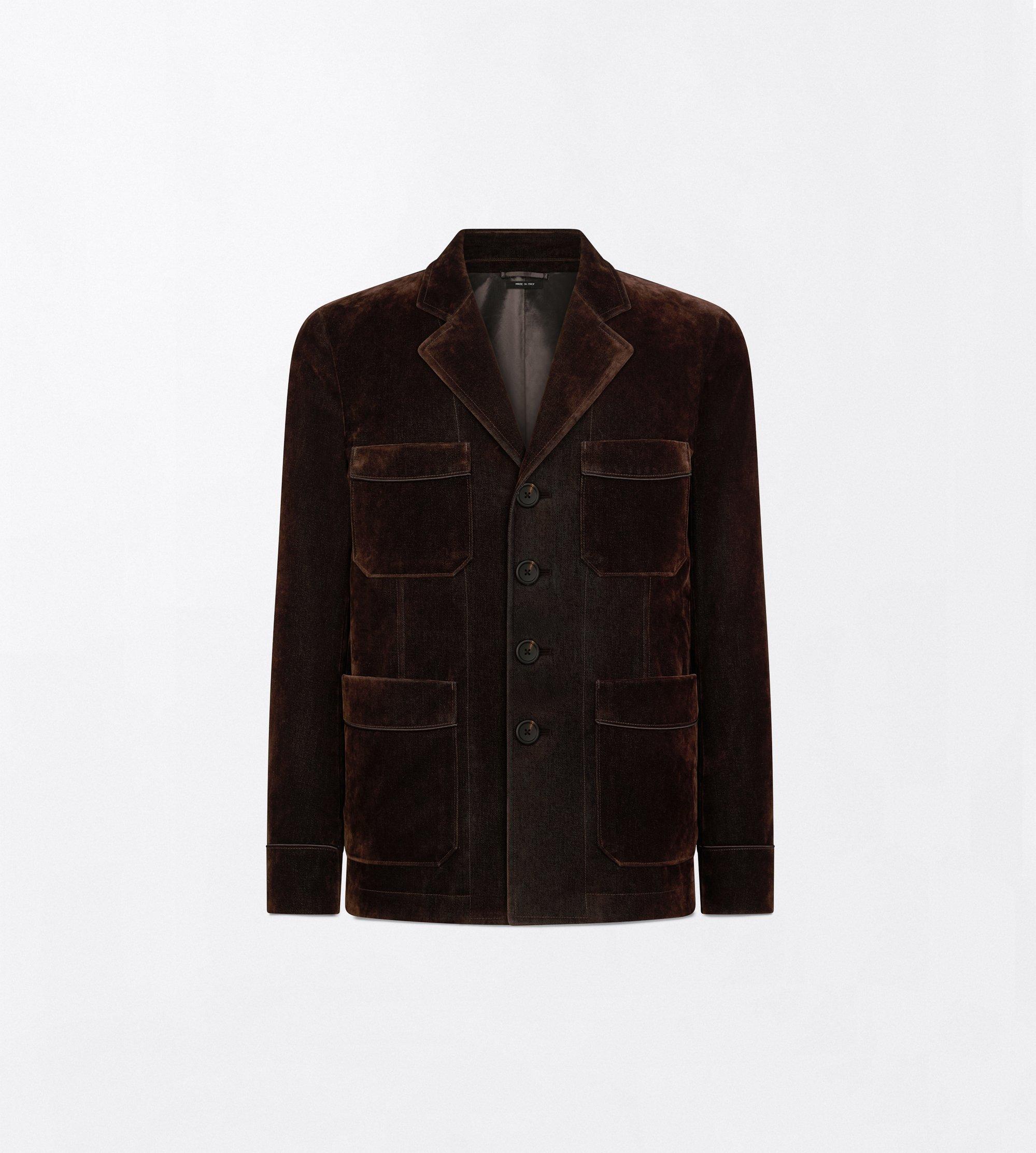FLOCKED FOUR POCKET JACKET