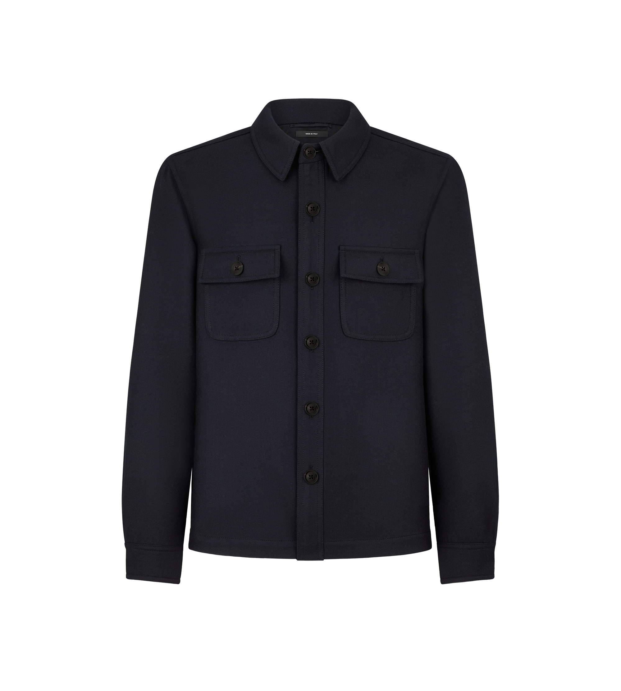 LIGHT WOOL CHEST POCKET OUTERSHIRT