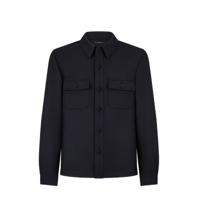 LIGHT WOOL CHEST POCKET OUTERSHIRT image number 0