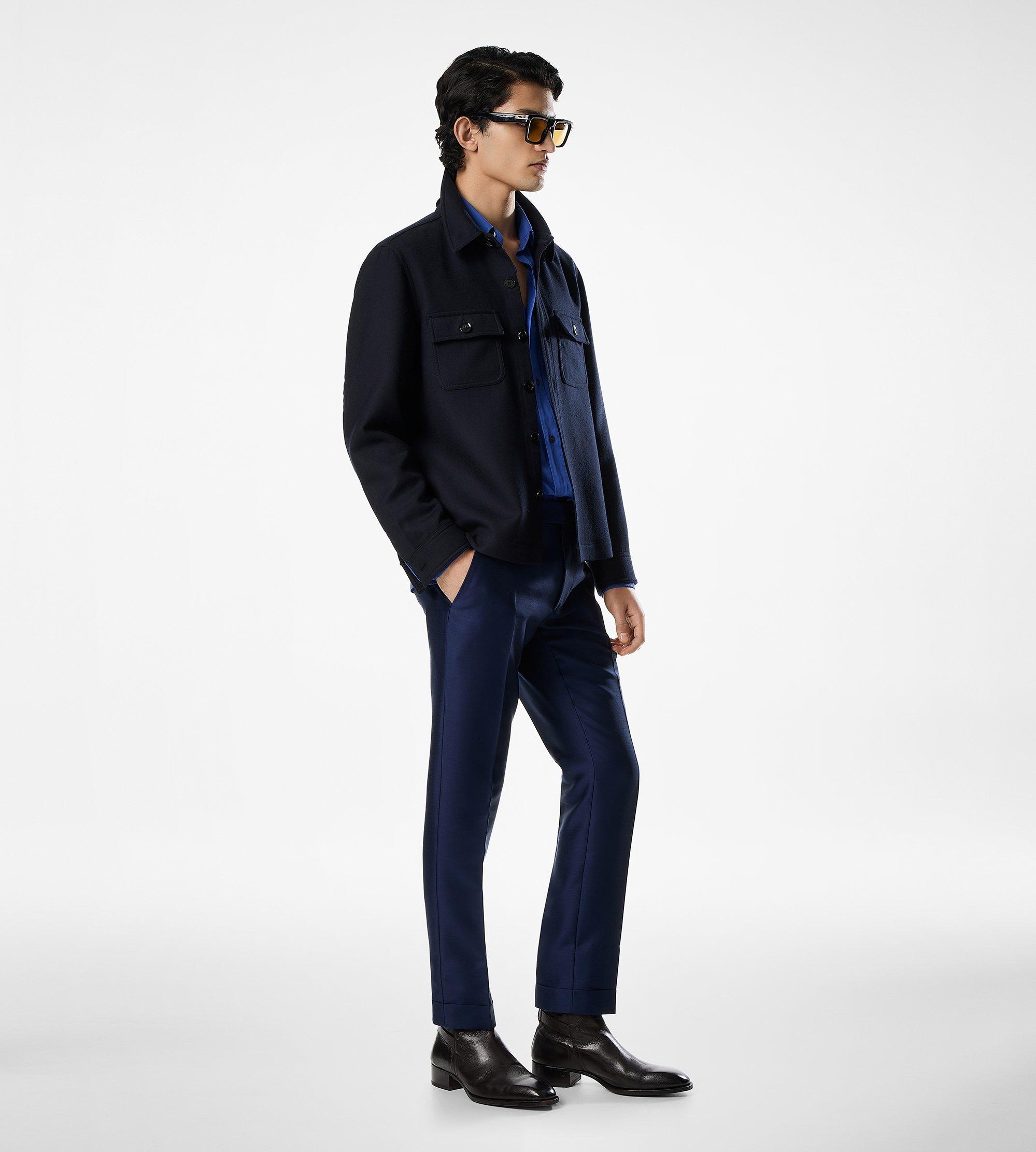 LIGHT WOOL CHEST POCKET OUTERSHIRT